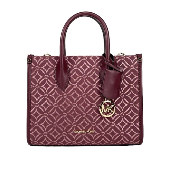 Michael Kors Handbags - Michael Kors Mirella Burgundy Tote Bag